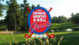 Annual Winter 4-ball classic logo on top of golf course photo